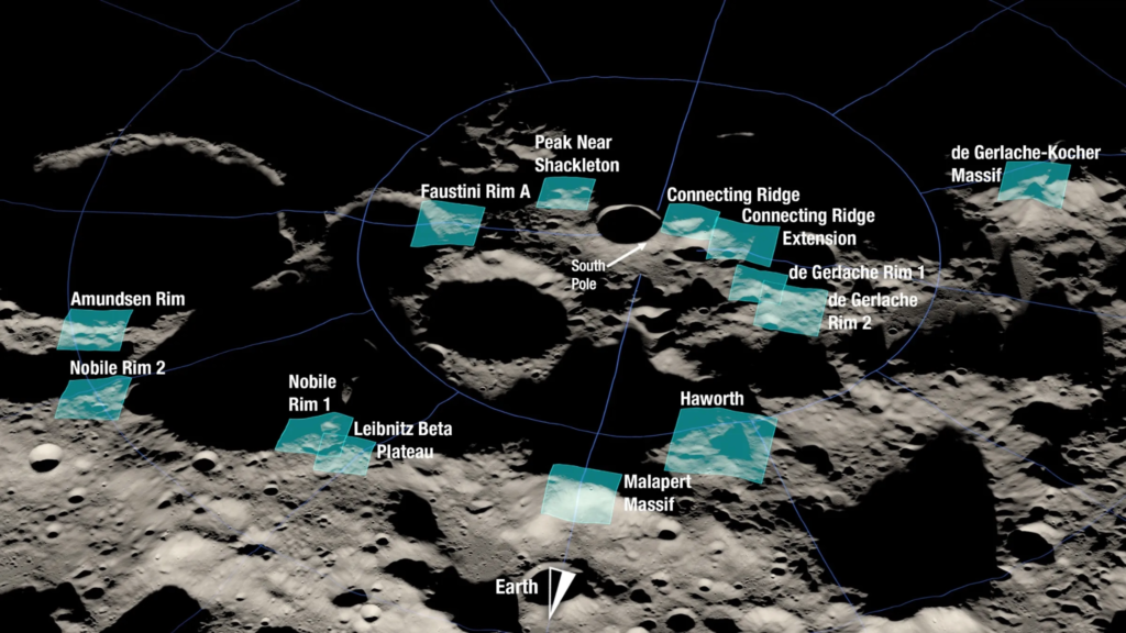 13 lunar landing sites being considered for Artemis - NASA