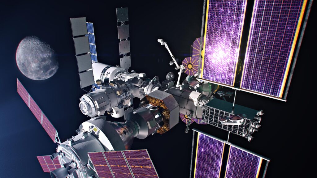 Artist’s concept of the full Gateway configuration - NASA